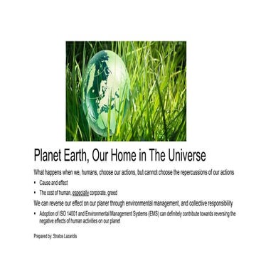 ISO 14000, ISO 14001, and the EU's  scheme EMAS