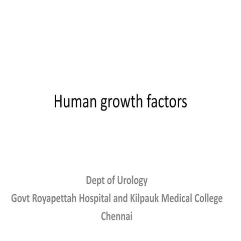 Human growth factorS