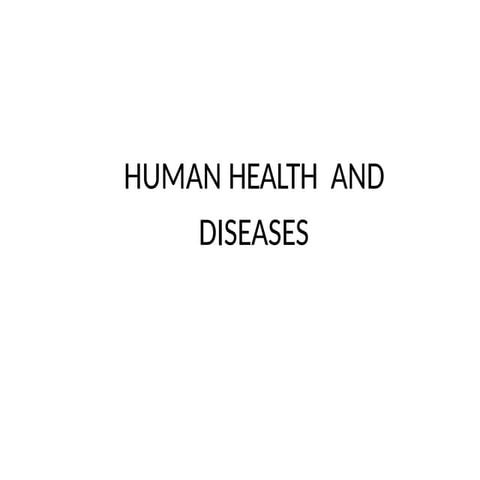 HUMAN HEALTH  AND DISEASE in evs porject diploma students.pptx