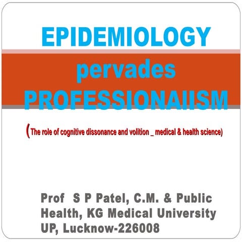 Human health epidemiology 25.03.15