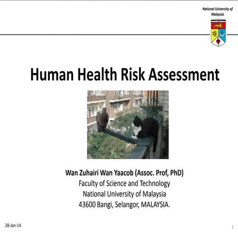 Human health risk assessment
