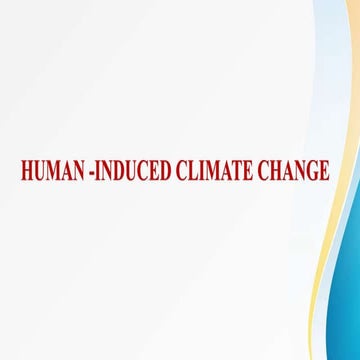 Human induced climate change | PPTX