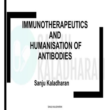 Immunotherapeutics and Humanisation of antibodies