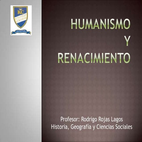 Humanismo y renacimiento