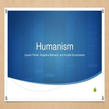 Humanism vs. constructivism