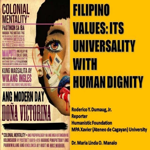 Humanistic Foundations: Filipino Values and Human Dignity | PPTX