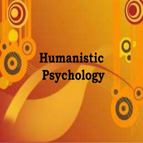 Humanistic psychology