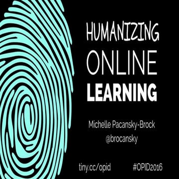 Humanizing Online Learning