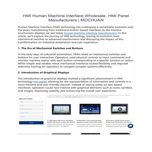 human machine interface manufacturers.pdf