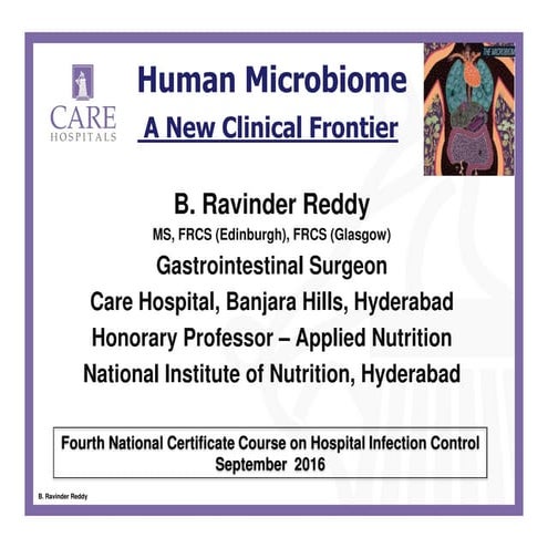 Human Microbiome - An Evolving Clinical Frontier