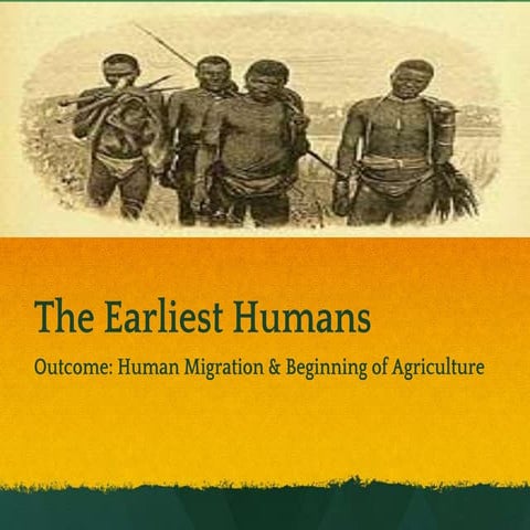 Human migration &amp; beginning of agriculture