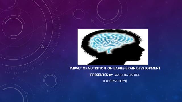 Beautiful view of Nutrition For Brain Development And Growth