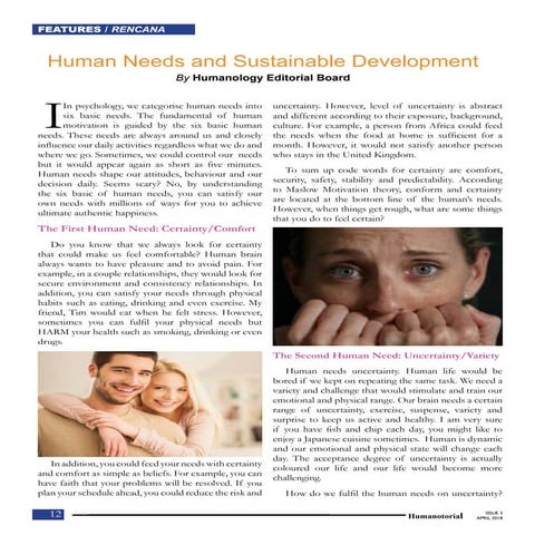 Six human needs | PDF
