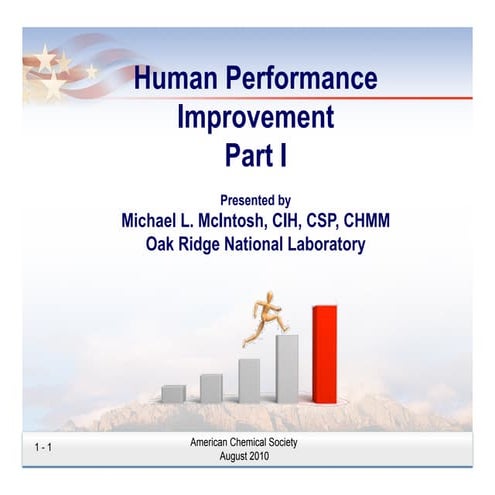 Principles of Human Performance Improvement