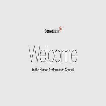 SenseLabs Human Performance Council