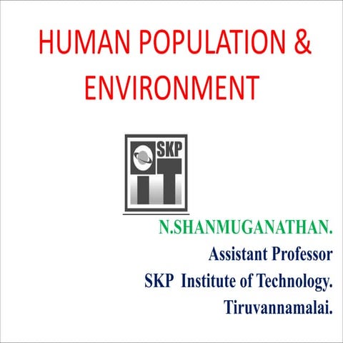 Human population and environment