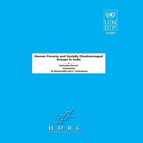 Human Poverty in India