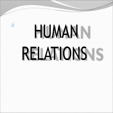 Human relation 123