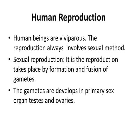 Human reproduction by mohan bio