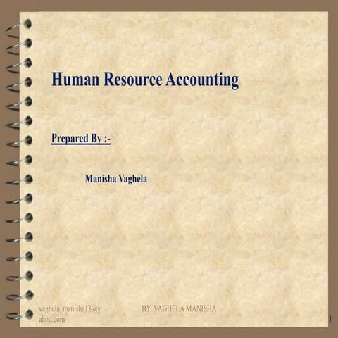 Human resource accounting