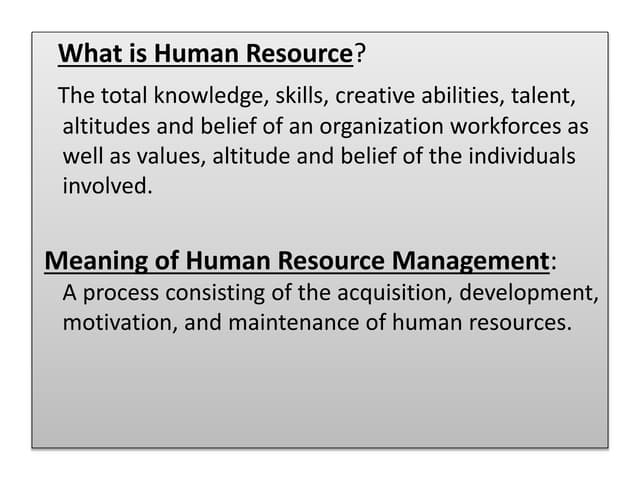 Human resource accounting