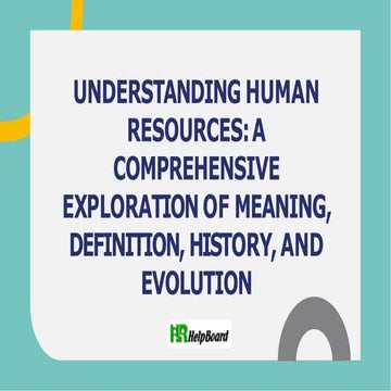 Human Resource Definition, Human Resource Meaning