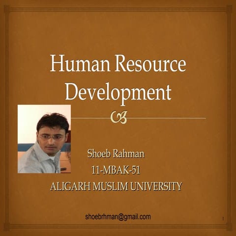 Human resource development