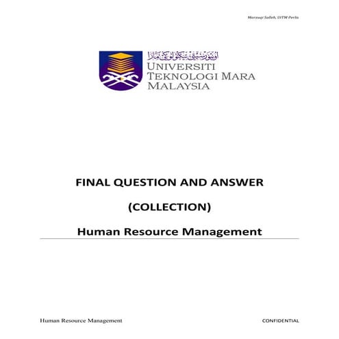 Human resource management