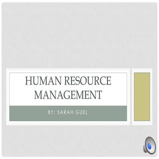 Human resource management