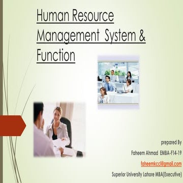 Human resource management | PPTX