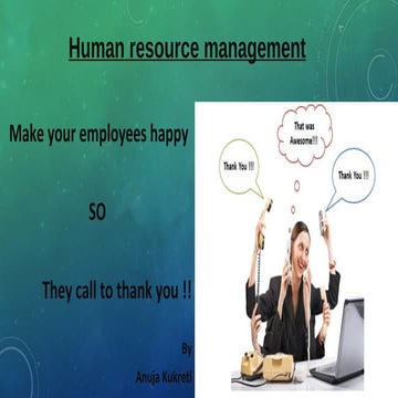 Human resource management
