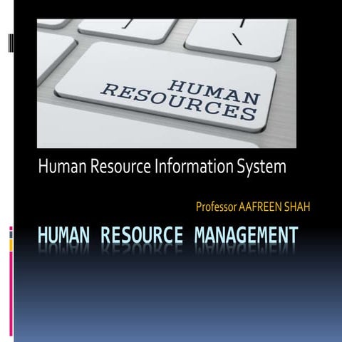 Human resource management