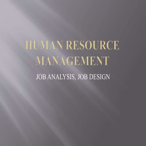 Human Resource Management (HRM)