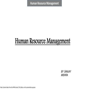 Human resource management