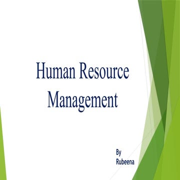 Human Resource Management (HRM) – Complete Presentation