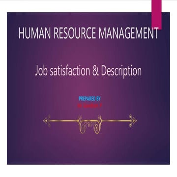 Human resource management- Gowdham