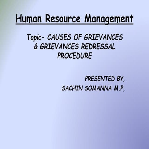causes of grievances & grievances redressal procedure STEPS