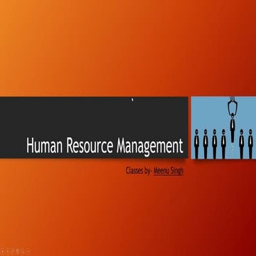 Human resource management