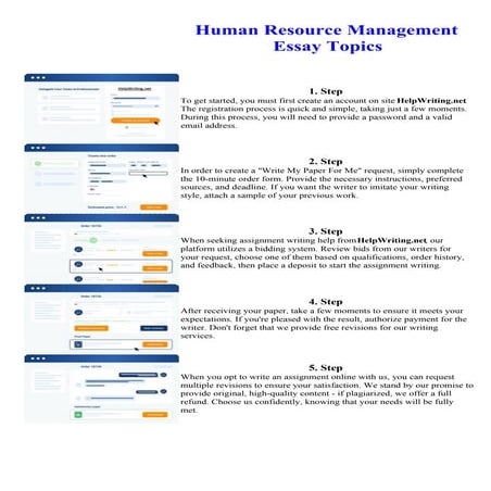 Human Resource Management Essay Topics