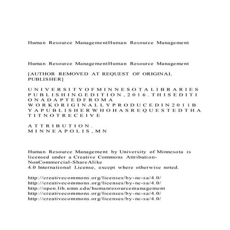 Human Resource ManagementHuman Resource ManagementHuma