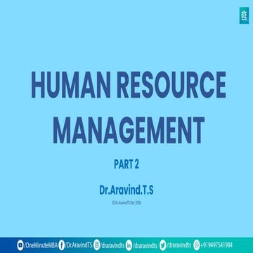 Human resource management part 2 | PPT