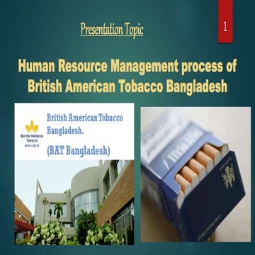 Human resource management process of british american tobacco ...