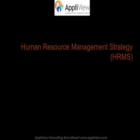 Human resource management strategy