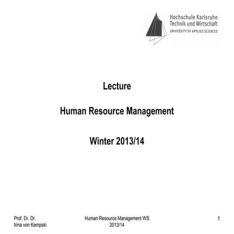 Human resource management ws all