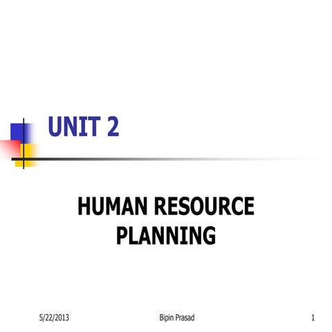 Human resource planning