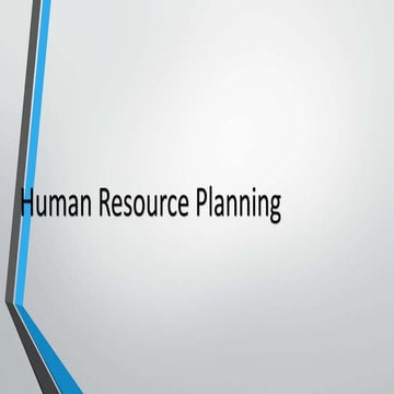 Objective of HRP | PPTX