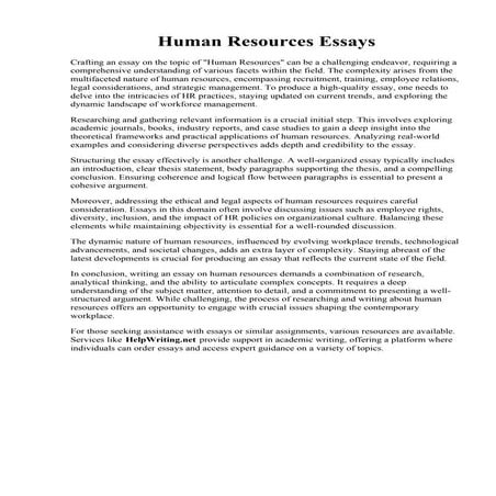 Human Resources Essays.pdf