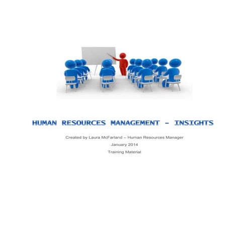 Human Resources Insight - Termination- Training Manual