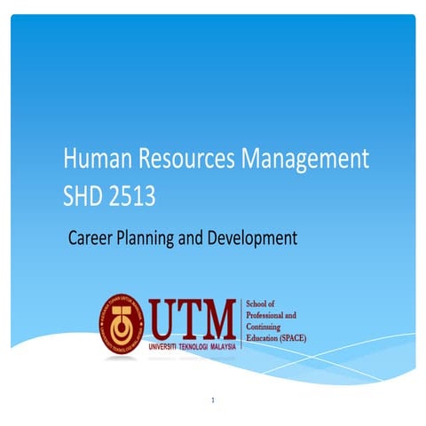 Human Resources Management Career Planning Development