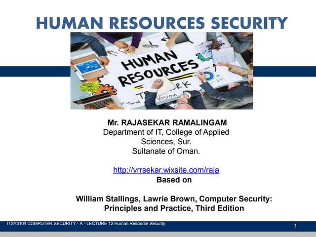 Human resources security